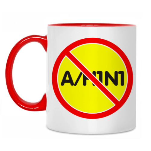 Кружка с принтом H1N1