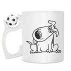 Кружка с футбольным мячиком