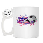 Кружка с футбольным мячиком