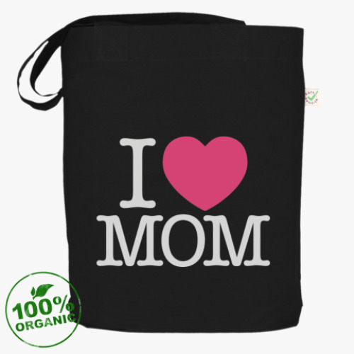 Сумка шоппер с принтом I love mom