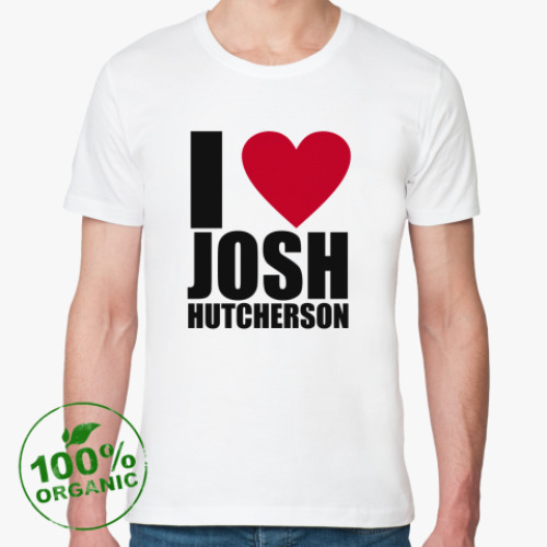 Футболка из органик-хлопка с принтом Джош Хатчерсон