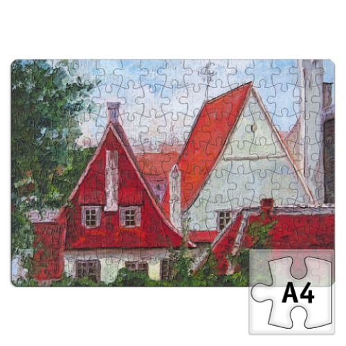 Пазл с принтом Крыши