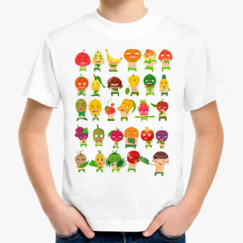 Детская футболка Фрукты, Овощи и Ягоды