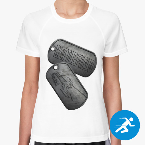 Женская спортивная футболка с принтом Battlefield
