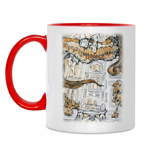 Кружка с принтом  Алиса в Стране чудес