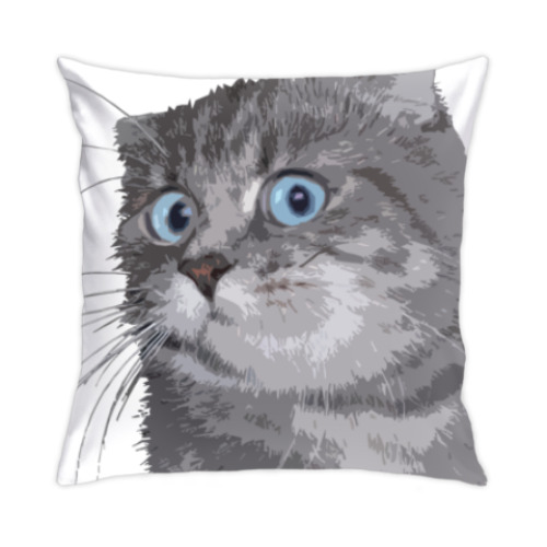 Подушка с принтом Кот
