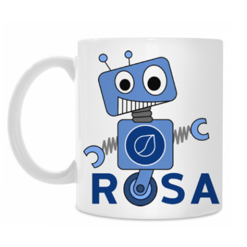Кружка с принтом ROSA Linux Robot