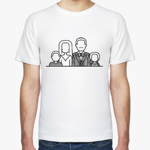 Футболка с принтом Семейка Аддамс