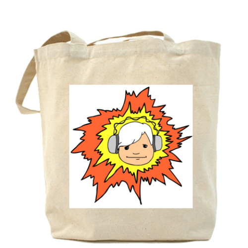 Сумка шоппер с принтом Музыка