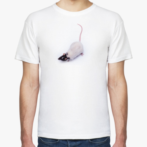 Футболка с принтом 'крыса'