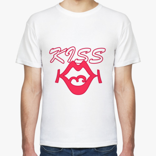 Футболка с принтом Kiss