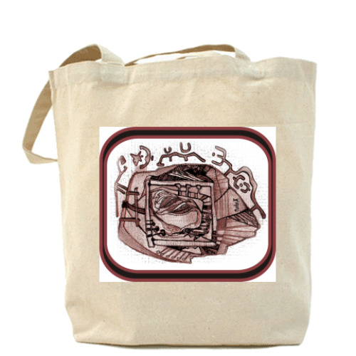 Сумка шоппер с принтом 'ETHNIC'