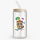 Банка с бамбуковой крышкой