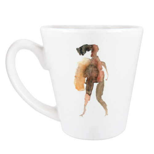 Чашка Латте с принтом Ангел