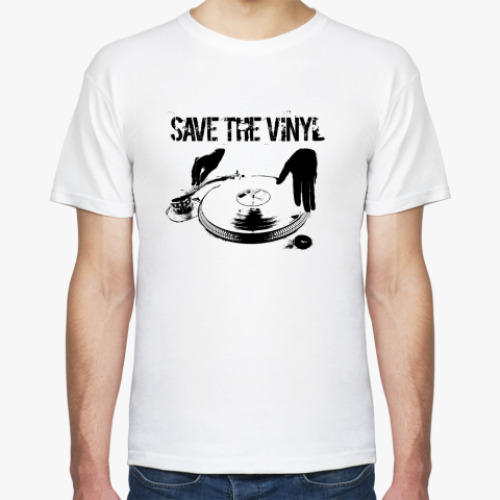 Футболка с принтом Save the vinyl