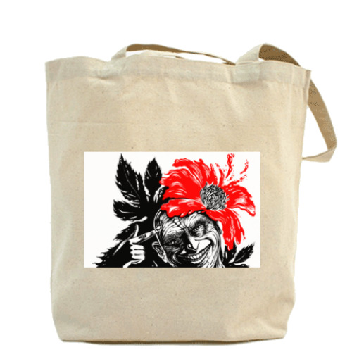 Сумка шоппер с принтом цветение