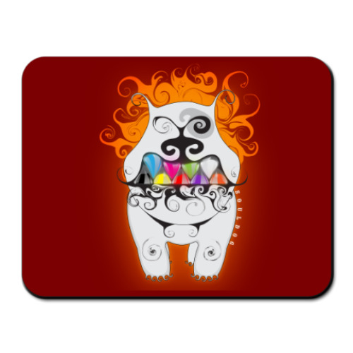 Коврик для мыши с принтом улыбка радуги