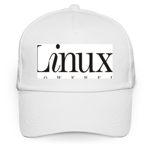 Кепка бейсболка с принтом Linux Powered