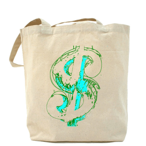 Сумка шоппер с принтом Доллар