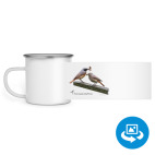 Кружка металлическая белая (круговая запечатка)