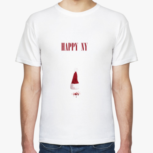 Футболка с принтом HAPPY NY