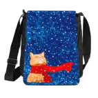 Новогодний котик в снегу