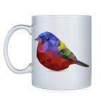 Птичка из полигонов