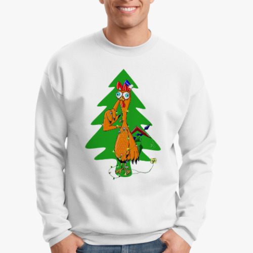 Свитшот с принтом С НГ короч