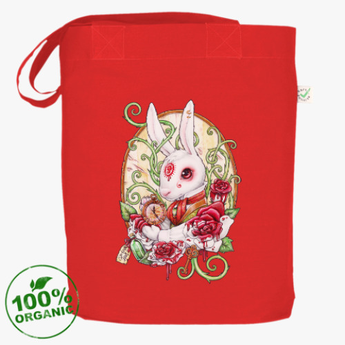 Сумка шоппер с принтом Алиса в Стране чудес