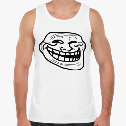Майка с принтом trollface