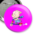 Хрюндель на самокате