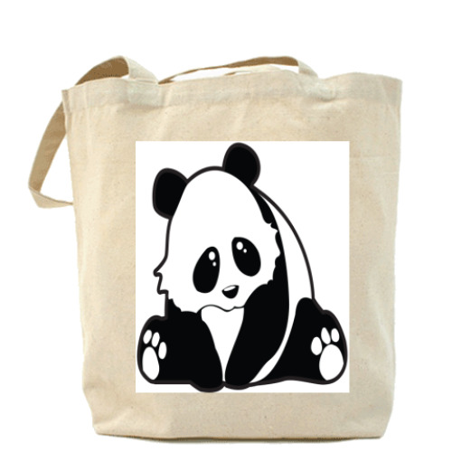 Сумка шоппер с принтом  'Панда'