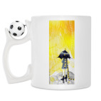 Кружка с футбольным мячиком