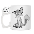 Кружка с футбольным мячиком