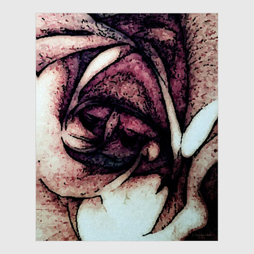 Постер с принтом Белая лебедь