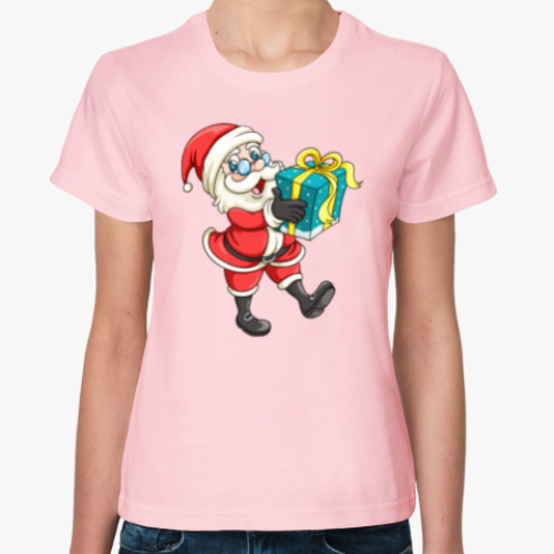 Женская футболка Cute Santa
