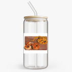 Банка с бамбуковой крышкой