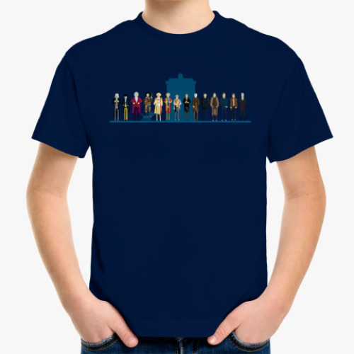 Детская футболка Доктор Кто 8 бит