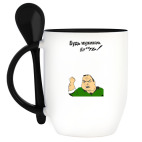 Кружка с ложкой