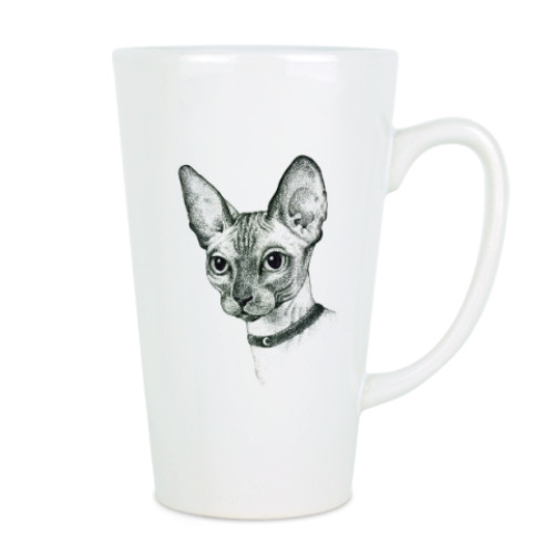 Чашка Латте с принтом Сфинкс