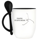 Кружка с ложкой