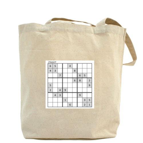 Сумка шоппер судоку