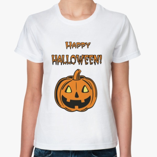 Классическая футболка Happy Halloween