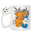 Кружка с футбольным мячиком