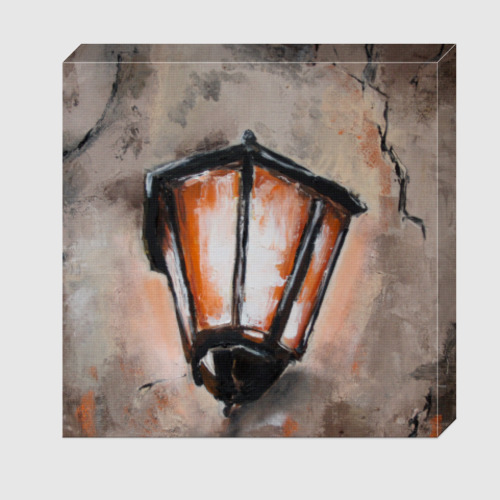 Холст с принтом Фонарь на стене