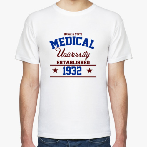 Футболка с принтом БГМУ