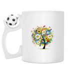 Кружка с футбольным мячиком