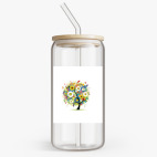 Банка с бамбуковой крышкой