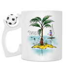 Кружка с футбольным мячиком