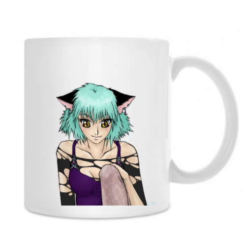 Кружка с принтом 'Неко'